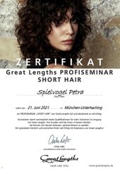 Zertifikat Profiseminar Short Hair